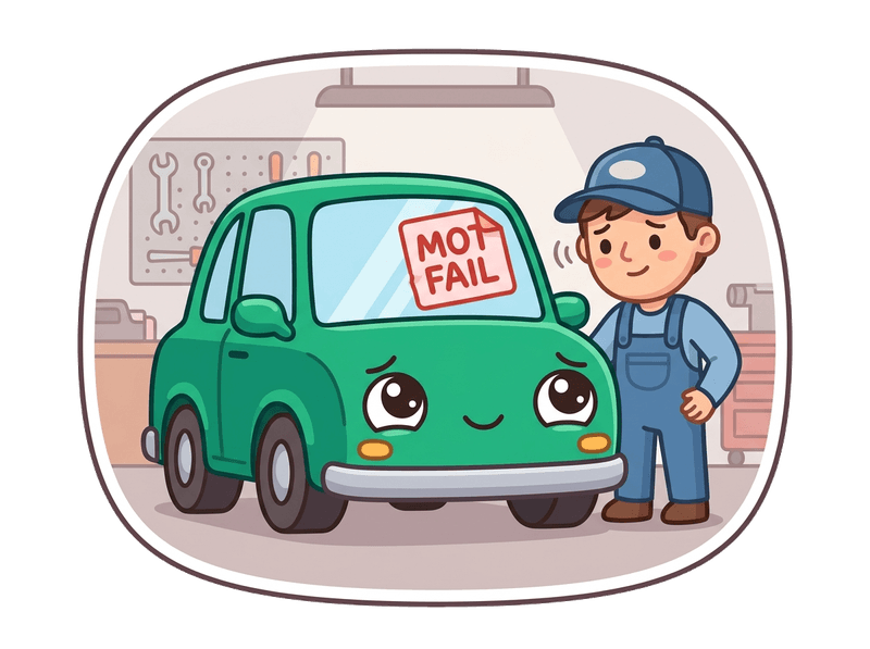 MOT Failure Car Collection service illustration